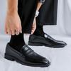 Fashion 2024 Brand Men's Classic Loafer Comfortable Man Breathable Drive Flat Leather Walking Shoes Slip-on Business Shoe Wedding Shoes