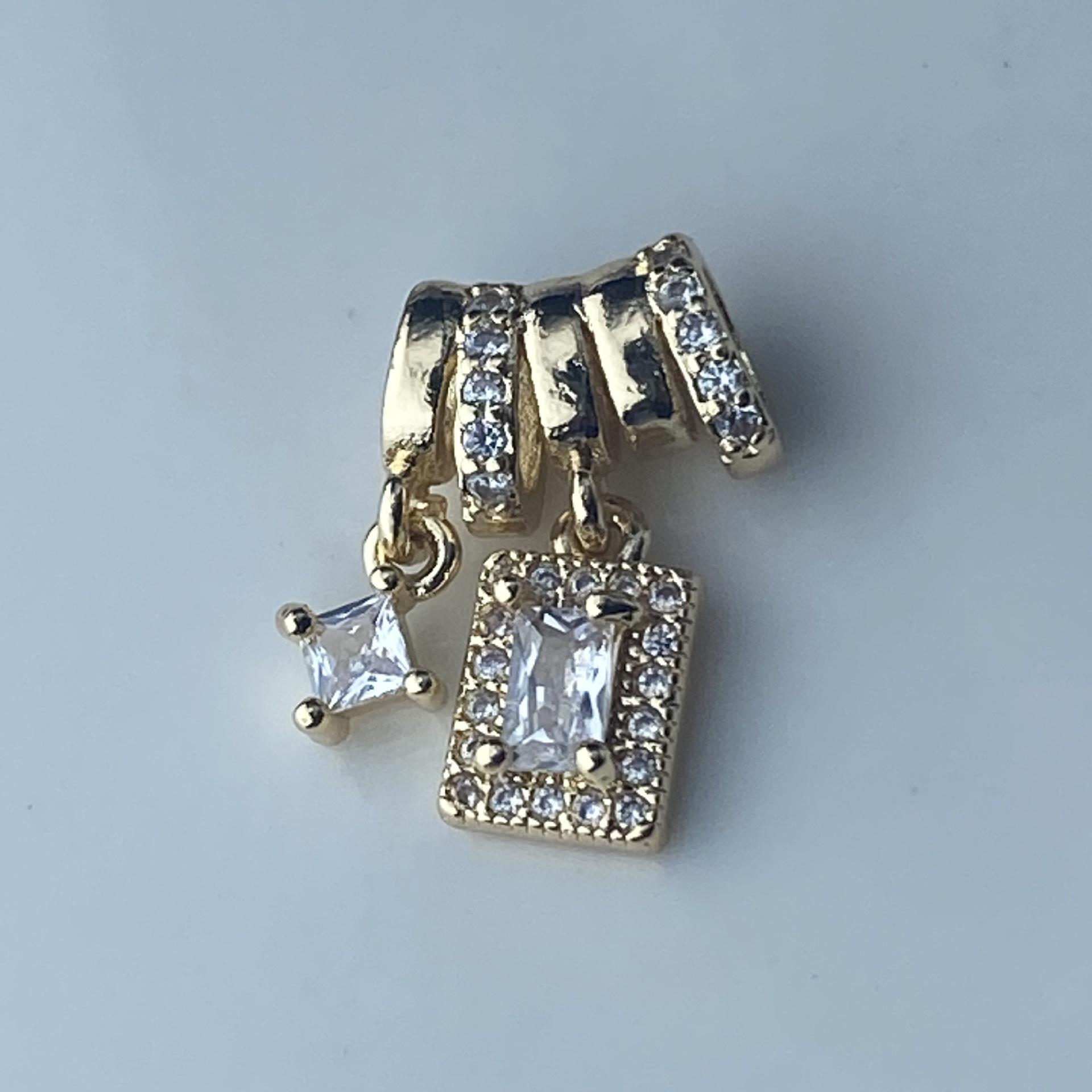 Square Zirconia Spacer Beads for DIY Jewelry & Handmade Crystal Beading