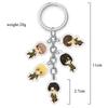 Attack on Titan Anime Acrylic Double Sided Transparent Keychain Set of 5 Pendant Hanging Accessories for Fans Collection Durable Gift