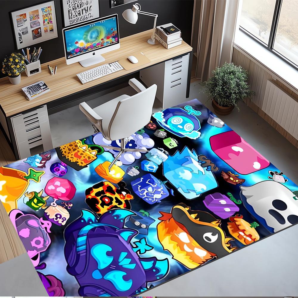 Blox Fruits Printed Carpet,Rug,for Office Chair Living Room Bedroom Kitchen Room Decor Gifts.