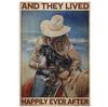 Vintage Cowgirl Metallschild Retro Westlich Reiten Zitat Blechschild für Heimbar Bauernhaus Dekoration Das Leben ist Hart Spirituell Wi