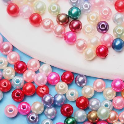 100/50 ks 6/8 mm DIY akrylové kulaté distanční korálky volné pro náhrdelník, náramek, náušnice, šperky, doplňky, DIY výroba šperků