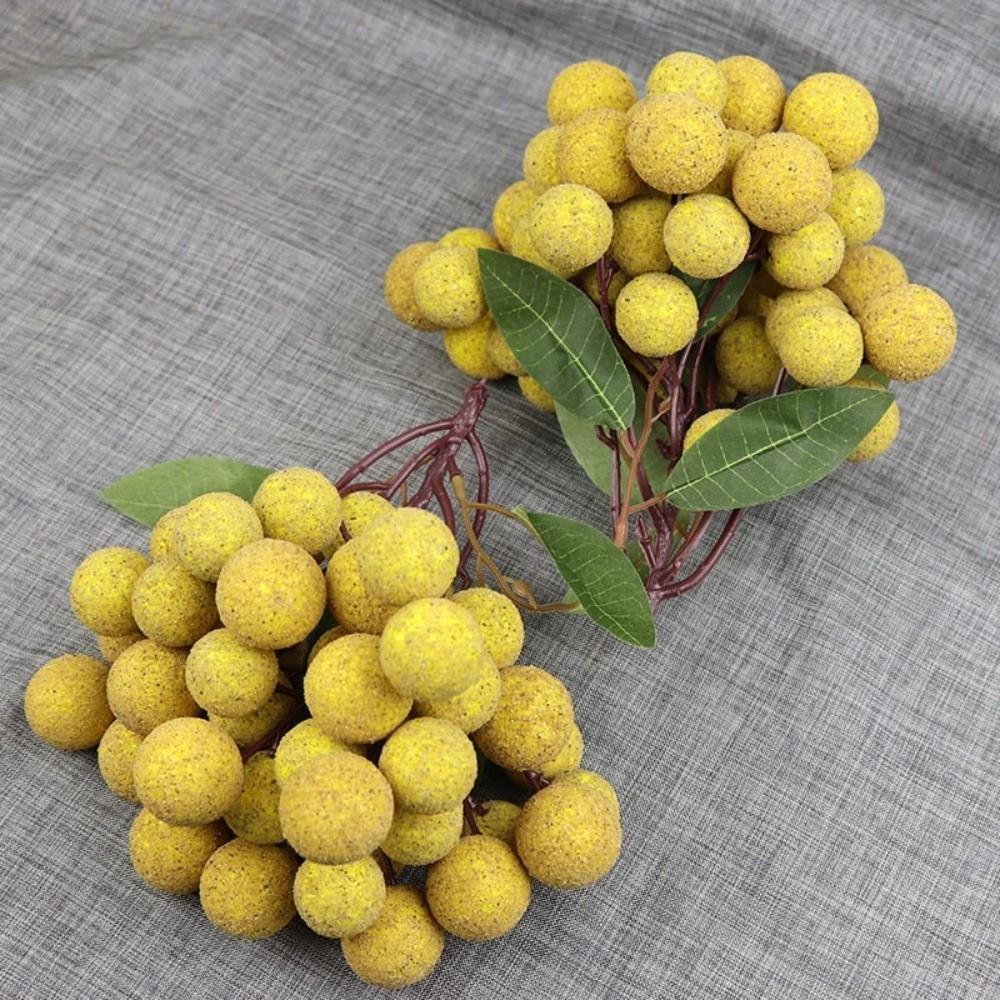 Handwerkskunst Simulation Longan Lebensecht Obstmodell Heimdekoration Künstliche Frucht Blumenarrangement