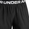 Under Armour Solid Color Training Shorts With Letter Print Women Shorts Black 1366938-002