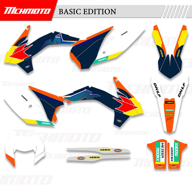 MCHMFG For KTM EXC EXC-F 125 250 300 350 450 2014 2015 Full Graphics Decals Stickers Number Name Stickers 008