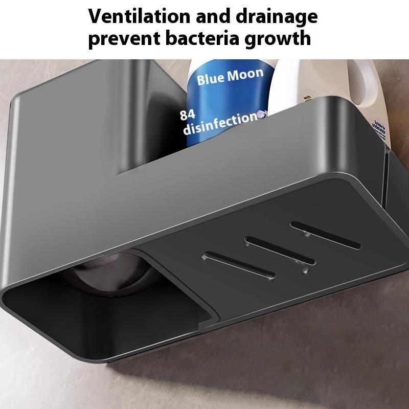 Toilet Brush, Shelf, No Punching, Household No Dead Ends, Toilet Brush, Toilet, Bathroom Toilet, Cleaning Artifact