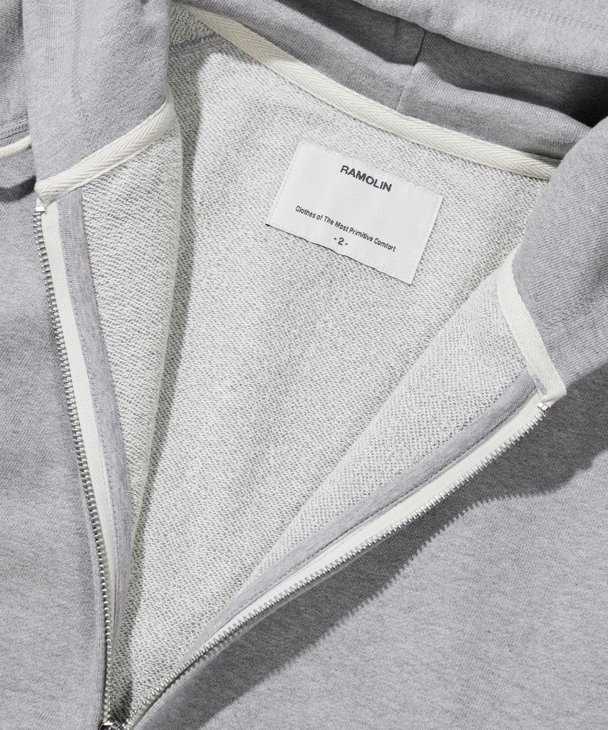 Ramolin Fort Zip-Up Hoodie Heather Gray