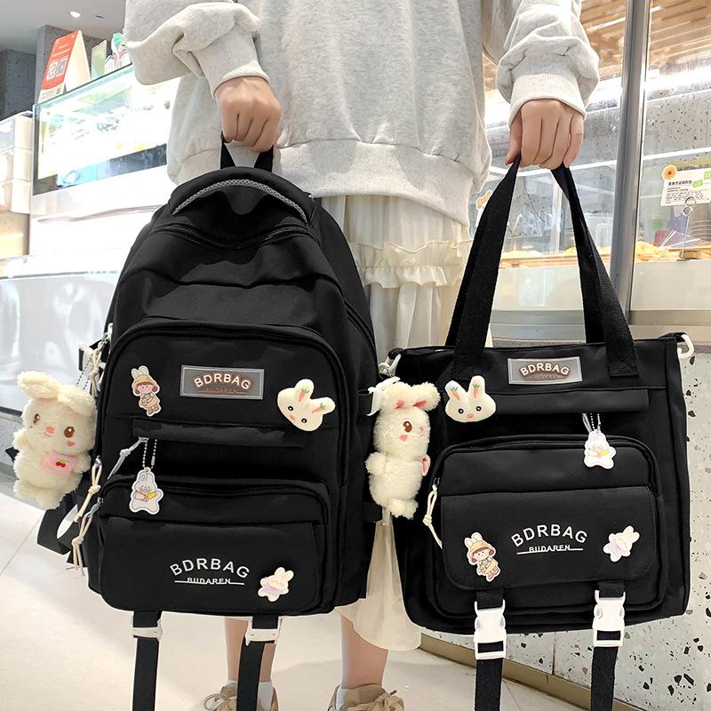 Children's Schoolbag Elementary School Students Girls Junior High School Students High School Two-piece Set Backpack