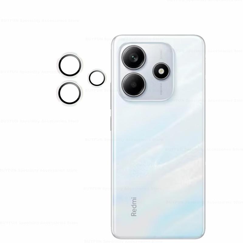 Matel Ring + Tempered Glass Phone Camera Lens Film For Xiaomi Redmi Note 13 14 Pro Note13 14Pro Redmy Note13Pro Note14 4G 5G