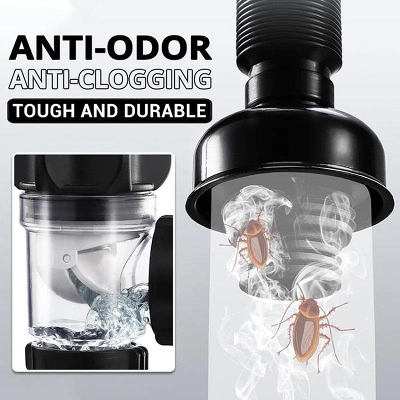 Universal Sink Drain Pipe Set Retractable Deodorant Sewer Drainage Water Hose Bathroom Kitchen Wash Basin Drainer Accessories