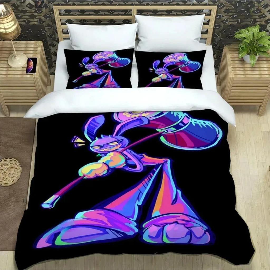 Comforter Amazing Digital Circus Bedding Set 3D Print Anime Bed Single Twin Full Queen King Size Bed Set