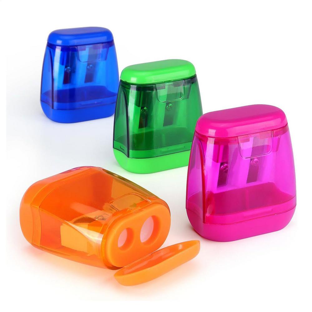 

1 шт. Точилка для карандашей Косметическая точилка для карандашей для бровей, подводки для губ, подводки для глаз, подарок для девочек, школьные принадлежности (Случайный цвет)