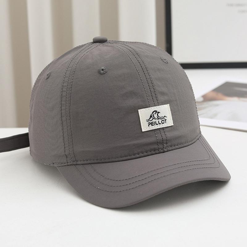 American-Style Retro Short-Brim Baseball Cap, Summer Quick-Dry Outdoor Sports Sun Hat, Thin Short-Brim Baseball Cap Adjustable