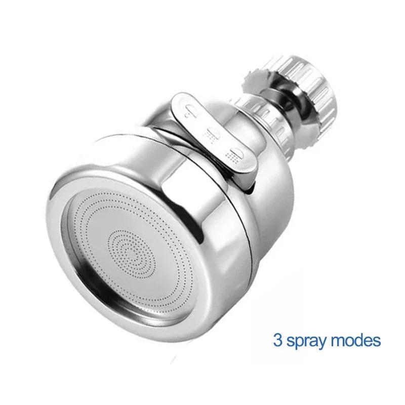 

360 Degree Swivel Kitchen Faucet Aerator Adjustable Water Saving Sprayer Filter Nozzle Universal Bathroom Sink Adapter Accessory
