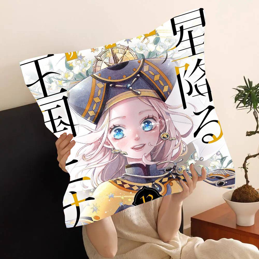 Anime Nina The Starry Bride Pillow Case Fashion Square Pillowcase Bedroom Sofa Room Ins Decoration Leisure