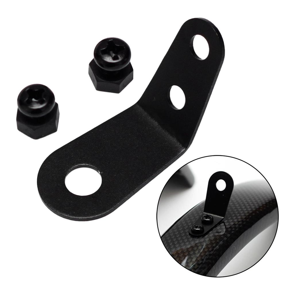Folding Bike Mudguard Lug Alloy Folded Up Bicycle Hooks with Screws Hanger Nuts Clips