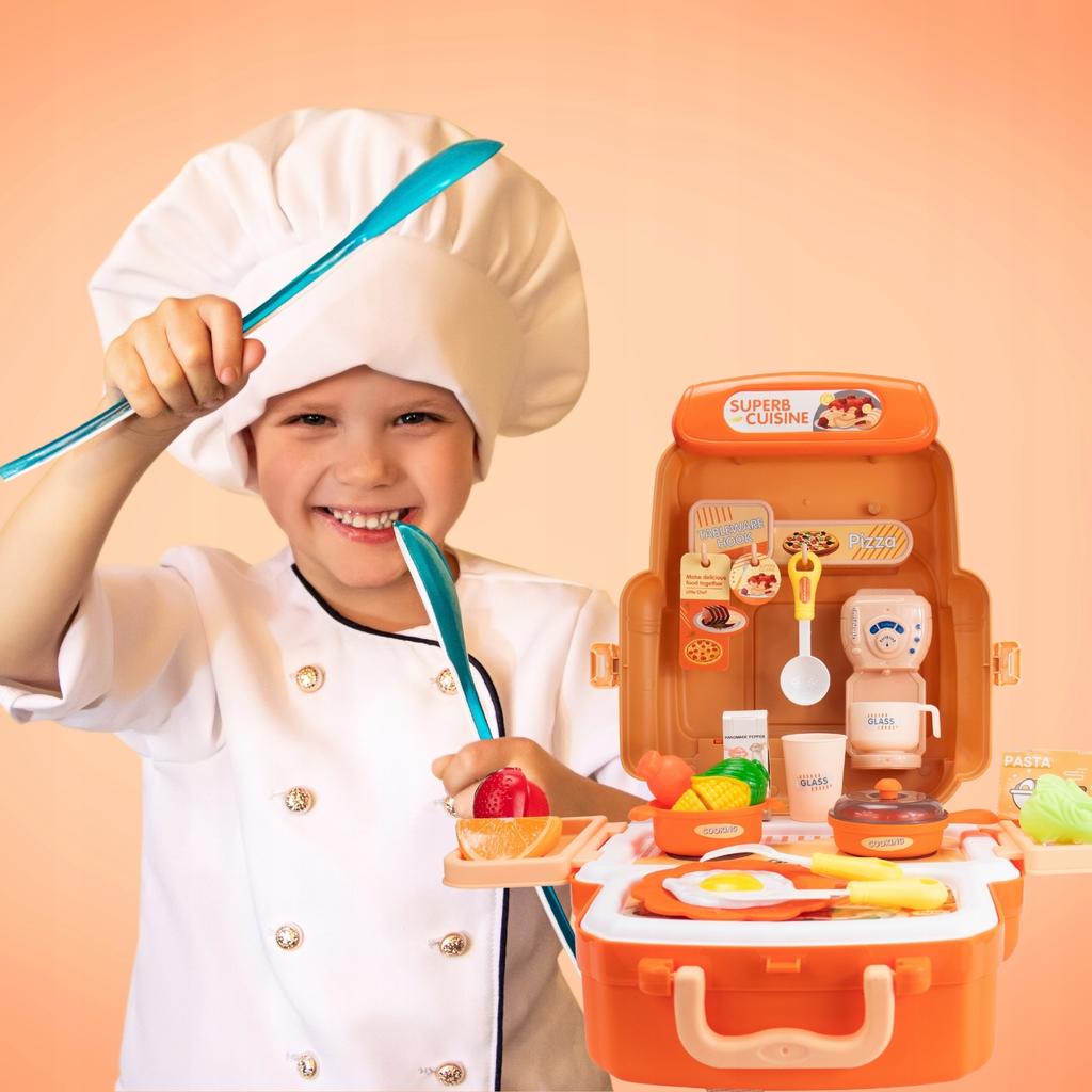 Kinderküche im Koffer 31 Teile - Koch- und Spielset