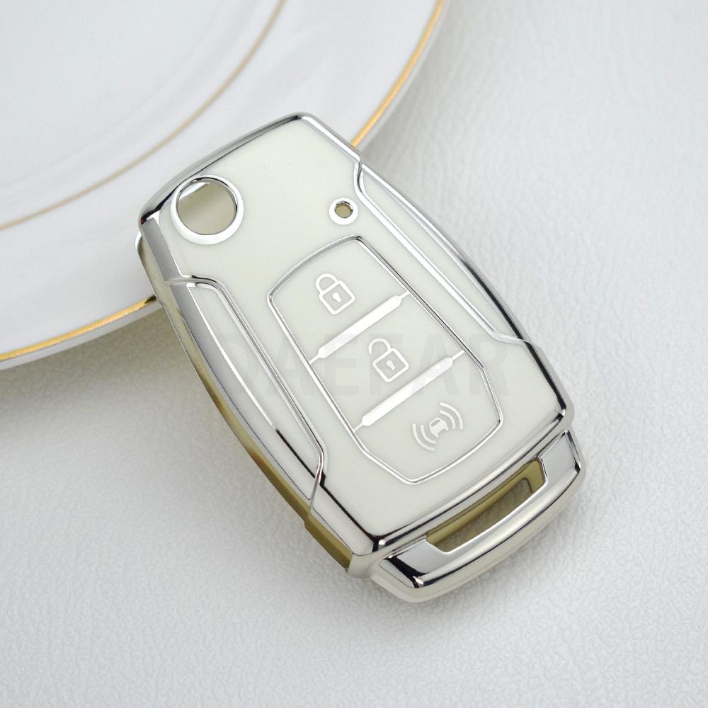 TPU Car Key Fob Bag for SsangYong Kyron 2 Sanka Actyon Korando Tivoli 2020 Musso Korea Car Flip Key Case Cover Shell Accessories