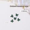 Christmas Nail Art Accessories: Metal Bows, Christmas Trees, Santa Socks, Bells, and Pearls - Set of 5 Pieces