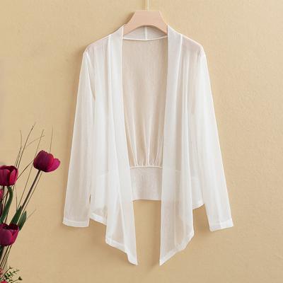 Spring Summer Sun Protection Clothing Women Shawl Oversized Outerwear Female Long Sleeve Cardigan Shirt Women Thin Coat Jacket