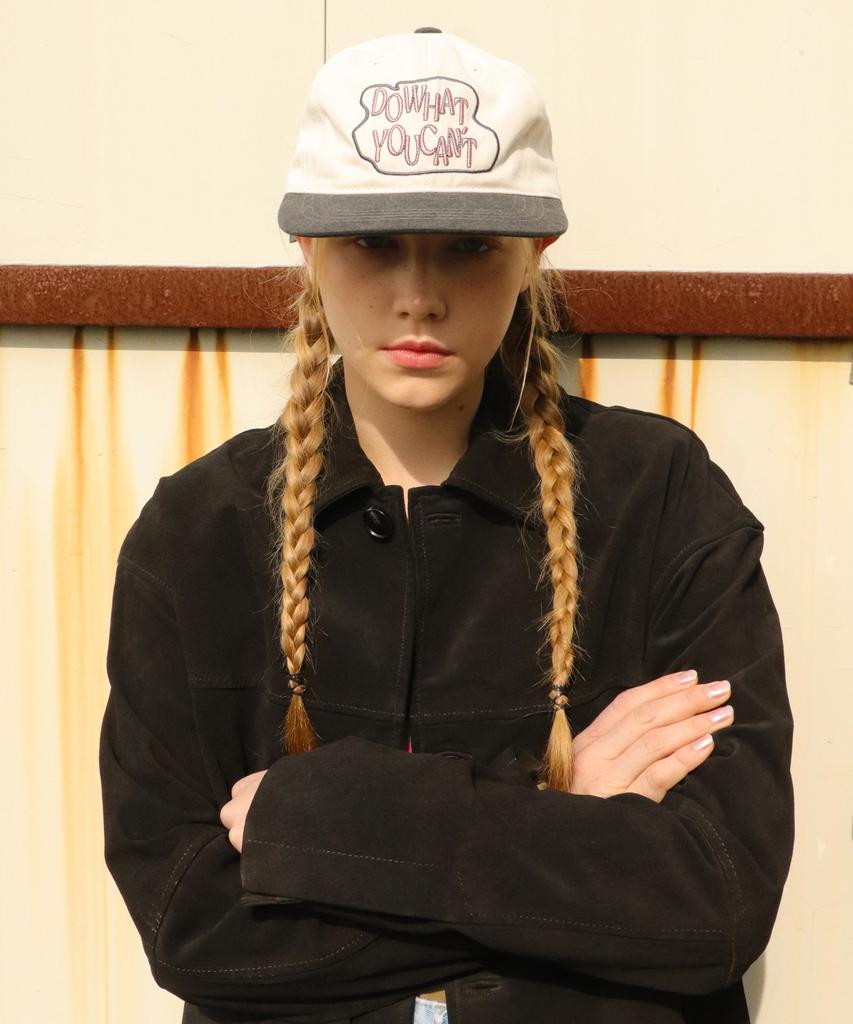 Seullipiseullib Flat Do What You Cant Beige/Charcoal Cap
