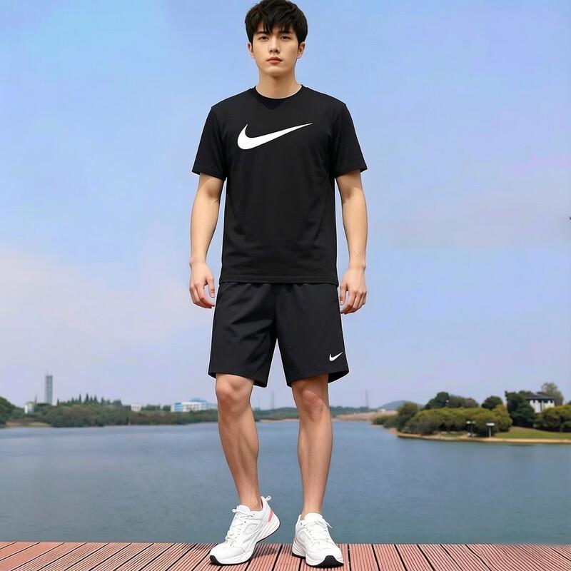 

Nike Men s Loose Fit Crew Neck T-Shirt & Shorts Set XL