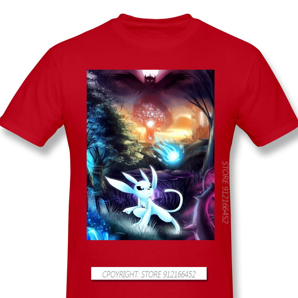 Wisps Chiffon Print 100 Cotton Funny T Shirts Ori And The Blind Forest Naru Gumo Kuro Game Unisex Fashion Streetwear