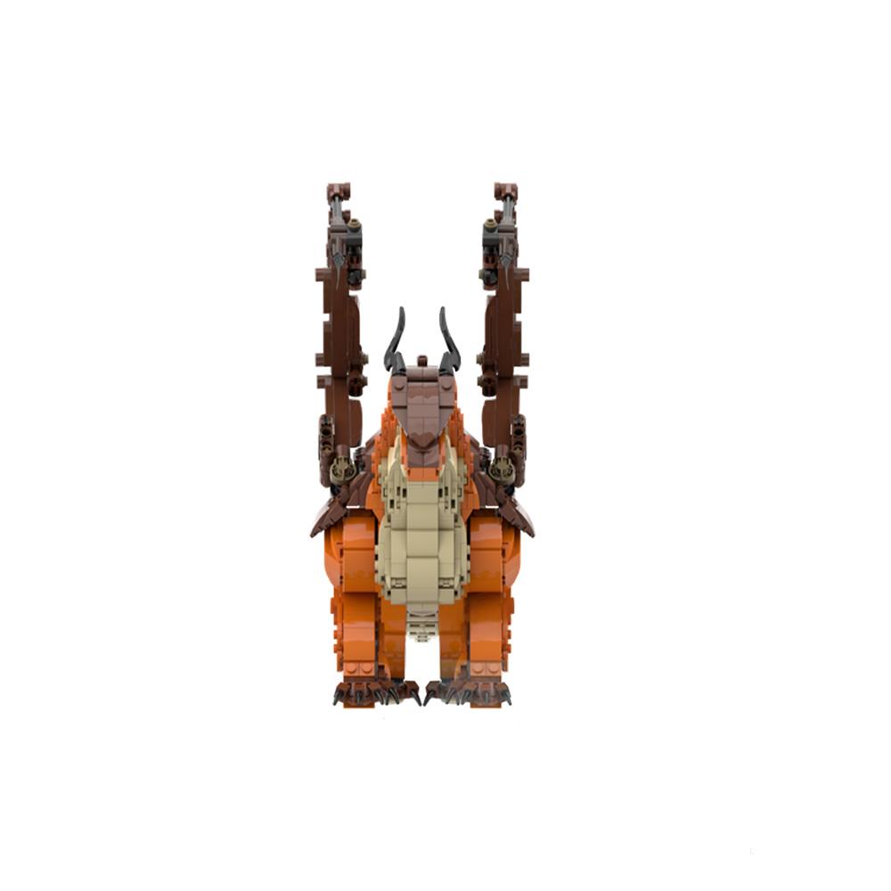 Gobricks MOC MudWing Building Blocks Model Animation Wings of Fire Magic Flying Dragon Bricks Assembly Toys Kids Birthday Gifts