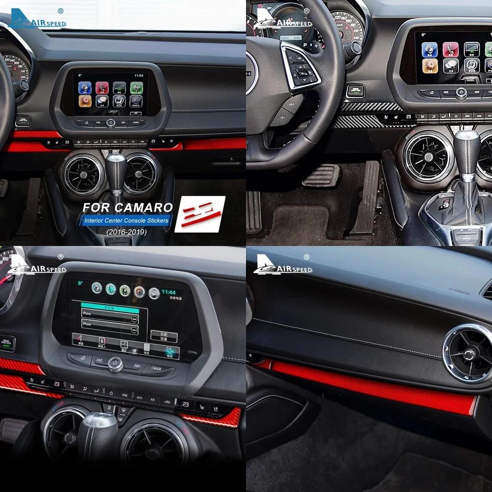 Copertura Decorativa Cruscotto in Fibra di Carbonio per Chevrolet Camaro 2016-2023 | Set di 5 Pezzi per Interni