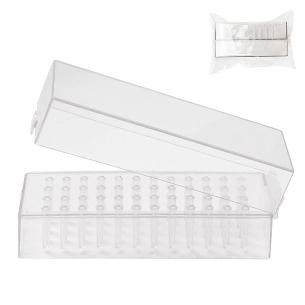Transparent Nail Drill Bits Storage Box Professional Nail Drill Bits Holder Stand