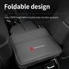 Car Logo Seat Back Storage Leather Multifunction Hanging Box Accessories For Mitsubishi Lancer ASX Pajero Mirage Attrage Xpander