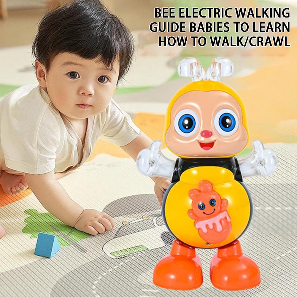 Gesangsspielzeug Cartoon Biene Elektrisches Spielzeug Mit Ton Blitzlicht Singen Tanzen für Mädchen Jungen Kinder Elektronische Haustiere Musikspielzeug Geschenke
