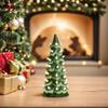 Resin Christmas Tree Decoration Tree with Tree Topper Star Colored Lights for Ornaments Home Courtyard Ornaments Festival Gifts