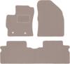 Beige Velour Floor Mats For: Toyota Corolla E14 / E15 Station Wagon, Sedan (2007-2012)