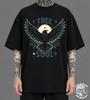 Free Soul Raven T-Shirt, Gothic Crow Tee, Dark Fantasy Bird Shirt, Occult Moon Graphic Top, Witchy Aesthetic Apparel, Unisex Gift