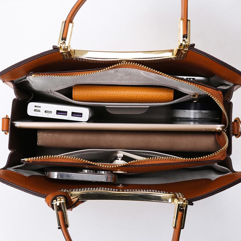Women's Handbag, Simple and Fashionable, Mom's Bag, Versatile, Large Capacity Shoulder Bag, Women's Daily Commuting Handbag