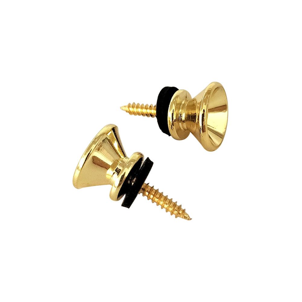 2pcs/lot Metal Guitar Button Electric Bass Strap Locking Pegs Metal End Ukulele Buckle Lock Pins Guitar Accessories Multi Color