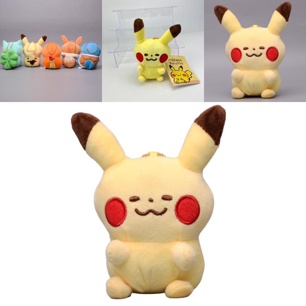 Chaveiros de Pelúcia Adoráveis de Pokémon Apresentando Pikachu, Squirtle, Charmander, Bulbasaur e Eevee Perfeitos para Colecionadores!