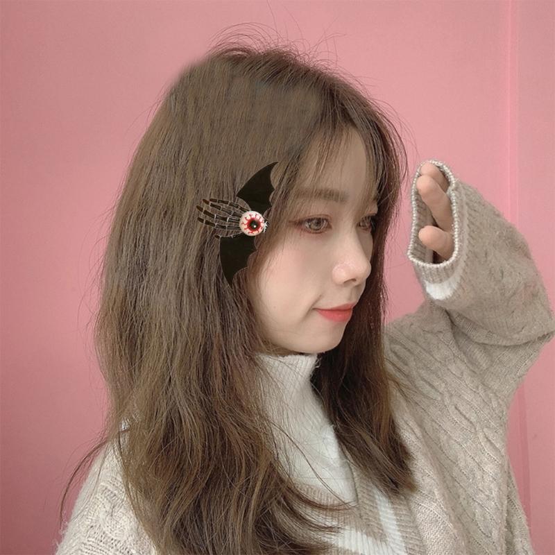 Halloween Skull Hands Hair Clip Hairpins Cosplay Costume Decorative Skeleton Hair Pins Clips Barrettes for Women Girls