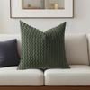Solid Color 3d Bubble Plush Corduroy Pillow Cover For Home Living Room Couch Decor