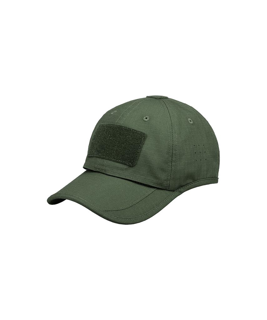 Banseupeullai Rvs Double Ring Visor Velcro Cap Hat Olive Green
