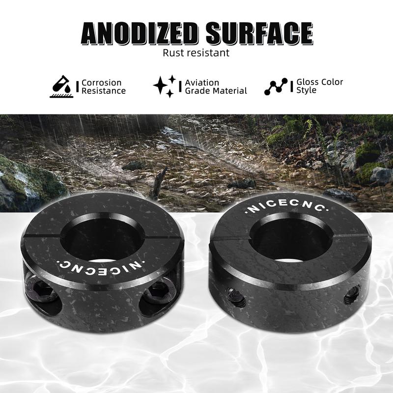 NICECNC 6061 Aluminum Alloy CNC 2PCS Front Sway Bar Clamping Collar For Can Am Maverick X3 2017-2021 Reducing Sway Bar Noise