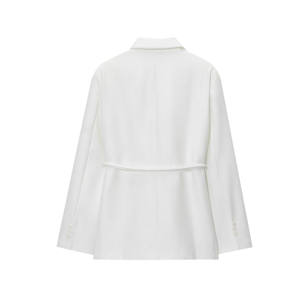 Trendy Women's European & American Linen Blend Blazer