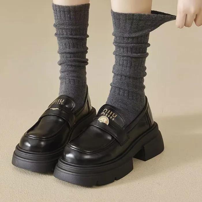 1329 Loose Cotton Knee Japanese Gyaru Socks