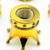 Metal Finish Tire Valves Cap Scratch Proof Resistant to Harsh Environments Outdoor Driving Ready Water Resistant 4 Pack