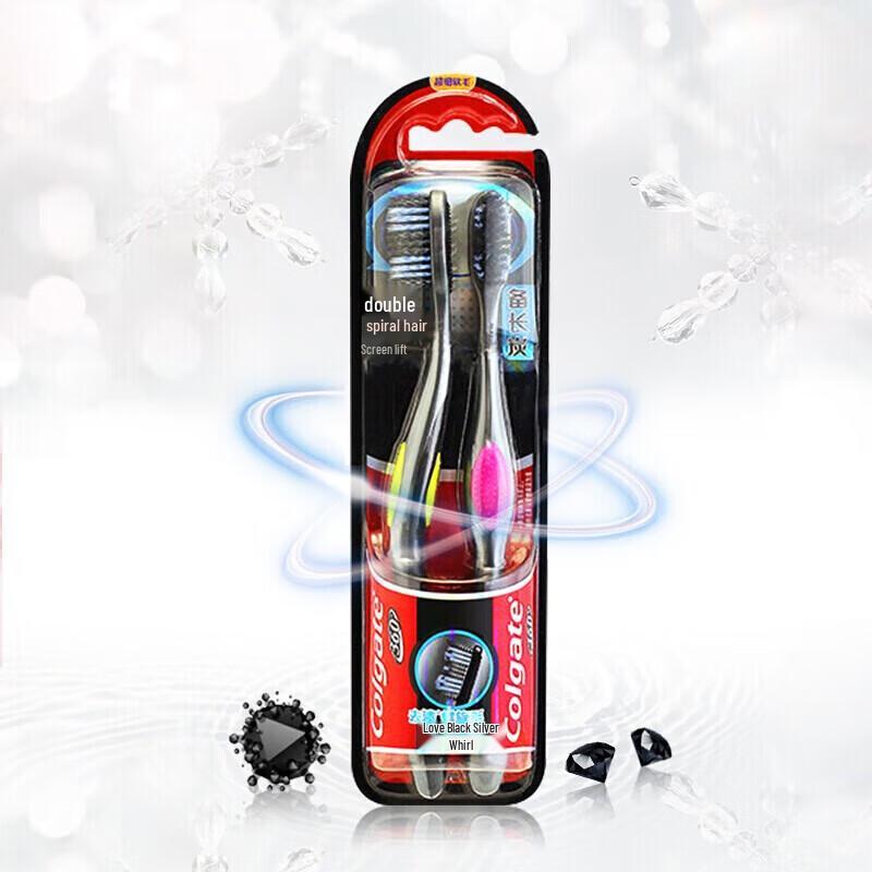 Colgate 360 Binchotan Soft Toothbrush Twin Pack