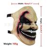 Halloween Bloody Half Face Zombie Mask Walking Dead Sharp Teeth Horror Costume Prop Haunted House