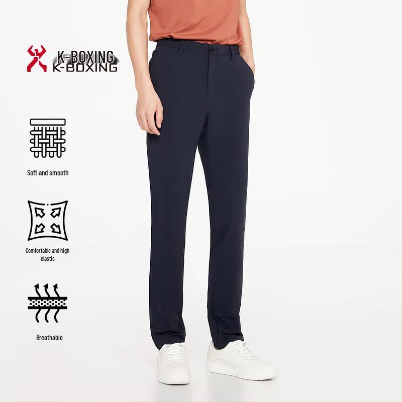K-Boxing Men s Business Casual Straight-Leg Pants 35