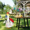 92MF Cement Crafted Porch Geese Decors With Removable Costume For Year Round Display