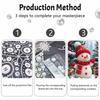 Christmas Snowman Pearl Painting Art Painting Kit Handmade Diy Home Decoration Painting